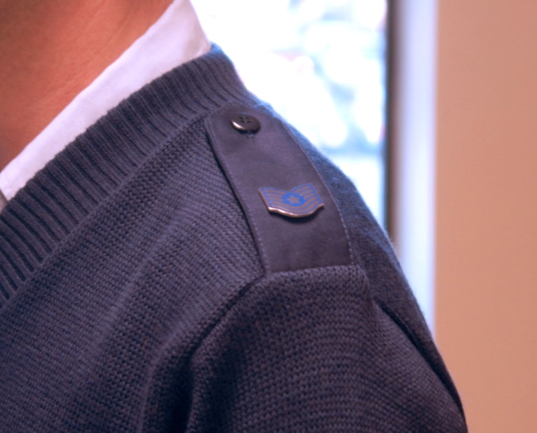 cardigan on shoulder