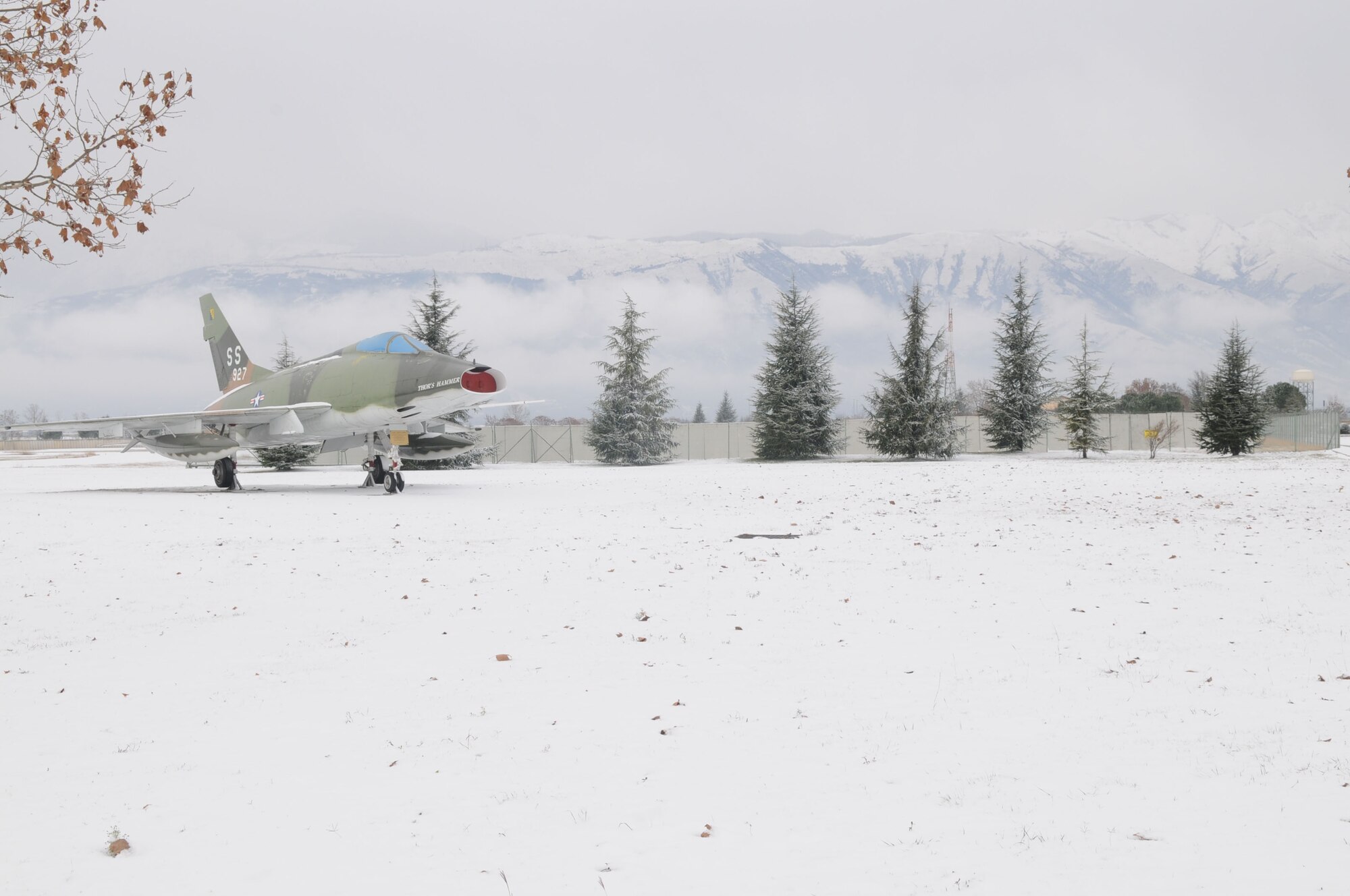 Aviano is put on ice after nearly six inches of snow accumulated here Dec. 19. The area averages less than four inches annually. (U.S. Air Force photo/Staff Sgt. Mercedes Crossland)