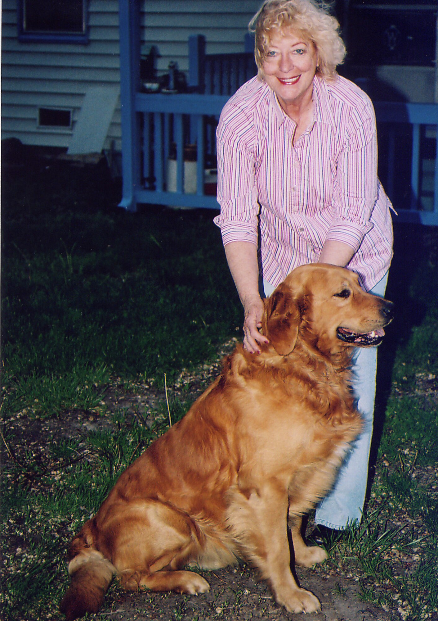 Judy Wilkinson is looking forward to spending more time with her golden retriever and favorite companion, Uno, after she retires from her position with the 931st Air Refueling Group on Dec. 31. Her retirement will culminate 28 years of civil service. (Courtesy photo)