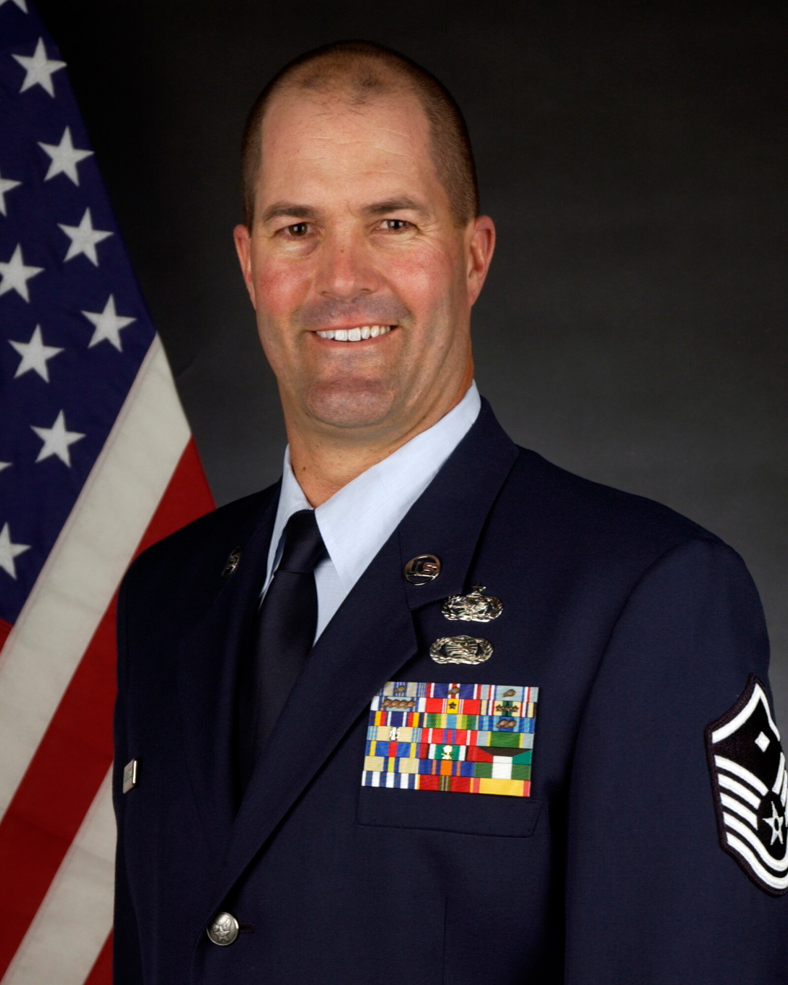 Master Sgt. Sean McCambridge, First Sergeant for the 129th Security Forces Squadron.