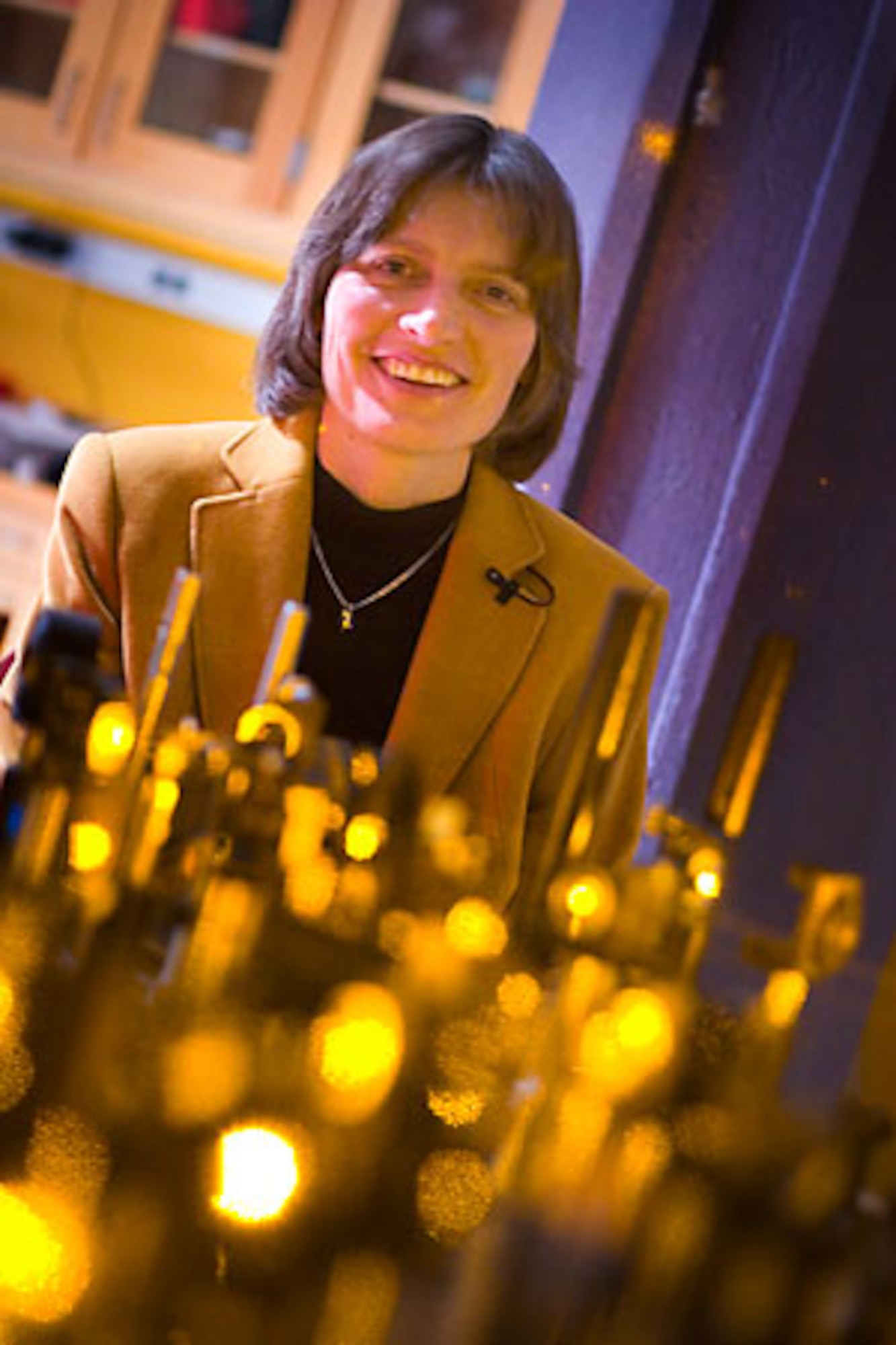 Dr. Lene Hau, Mallinckrodt professor of physics and applied physics at Harvard University, has discovered applications through her work with light and matter that will impact the Air Force by providing significant advances in computing, optical networks, and quantum cryptography. (Photo courtesy of Justin Ide/Harvard News Office)