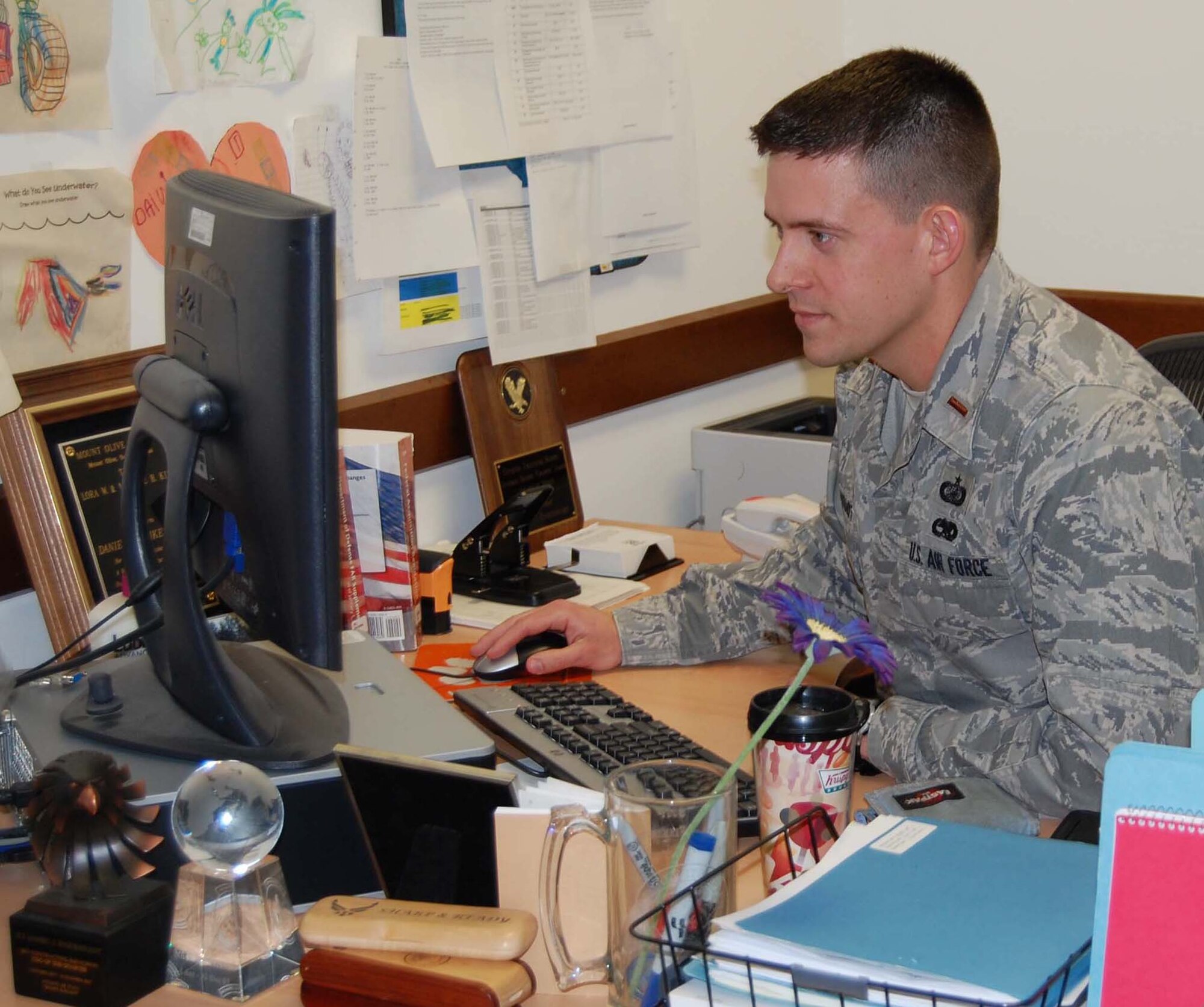 First Lt. Daniel Finkenstadt of the 31st Contracting Squadron was recently named the U.S. Air Forces in Europe Contracting Company Grade Officer of the Year. (U.S. Air Force photo/Staff Sgt. Lindsey Maurice)