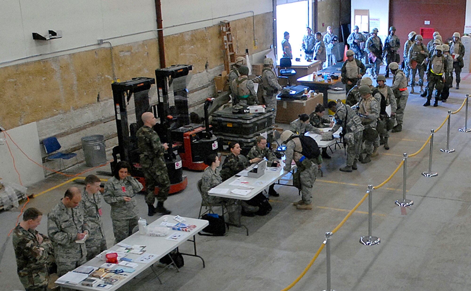 In an effort to test and evaluate wing deployment processes, the 21st Logistics Readiness Squadron, ran a deployment drill on Jan. 20-23.  

The exercise, which included cargo and passenger processing, was designed to improve wing processes, conduct training and improve the skills of those who run the wings Deployment Machine.

“The drill went very well,” said Larry Wilkerson, DAF Installation Deployment Officer and Flight Chief, Readiness Flight.  “All required actions were successfully accomplished within the time constraints provide by Wing/IG.”

