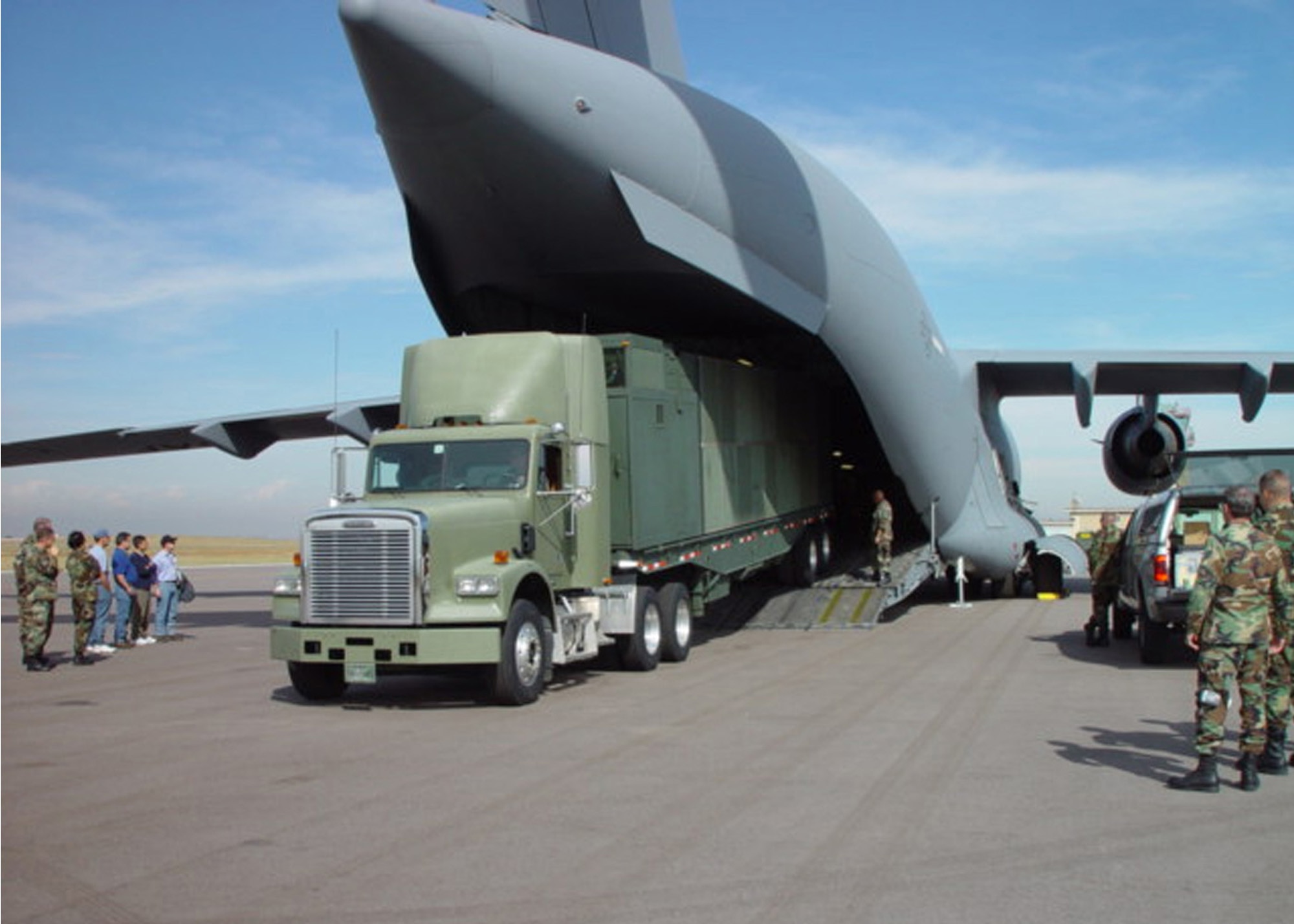 A 137th Space Warning Squadron is the only unit of its kind.  The space warning and support vehicles can be transported to anywhere in the world.  
