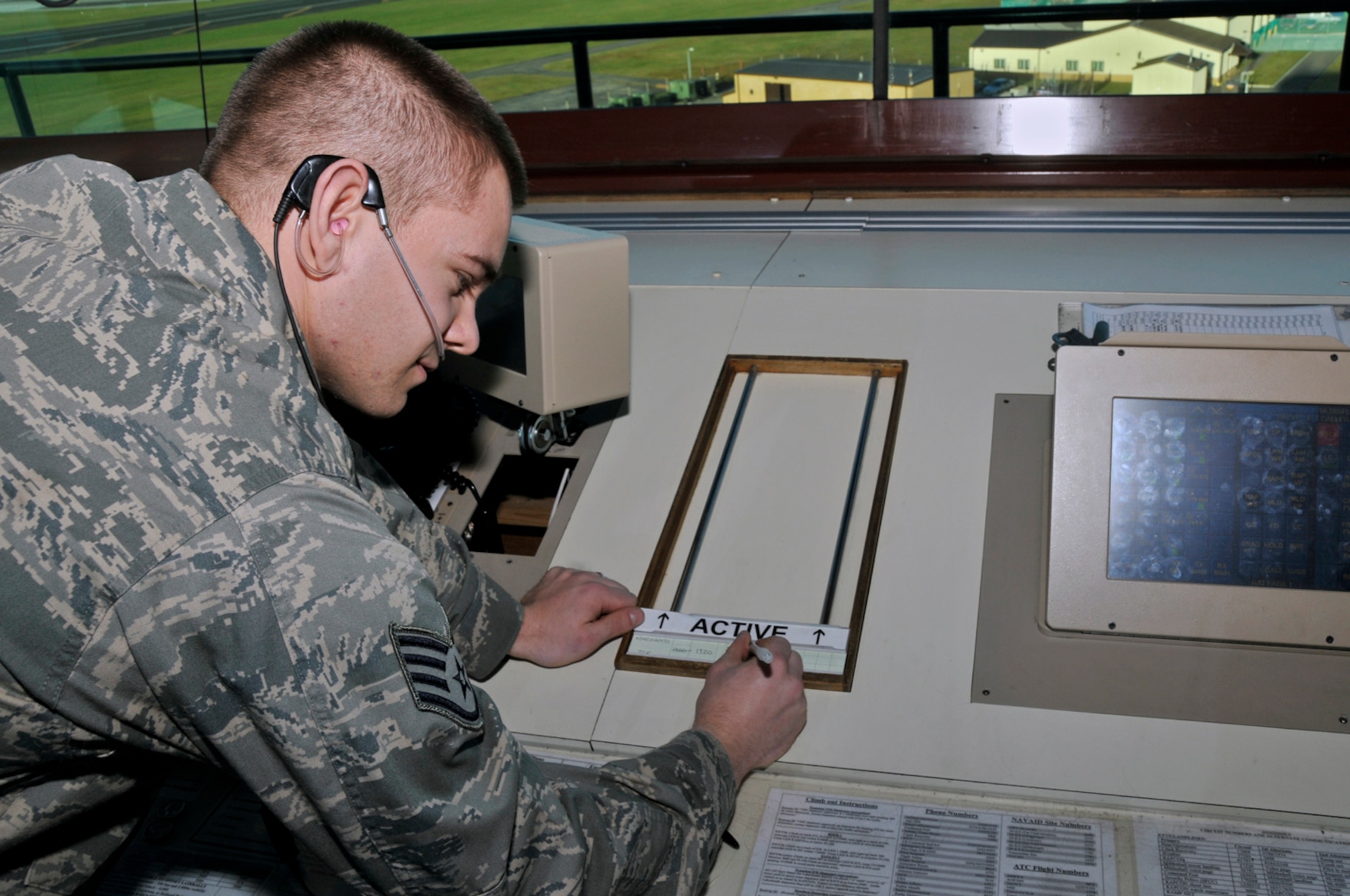 Staff Sgt. Michael Hall, 48th Operations Support Squadron control tower watch supervisor, was nominated for the Liberty spotlight by his chain of command because he practices the Air Force core value of "Service Before Self." 
