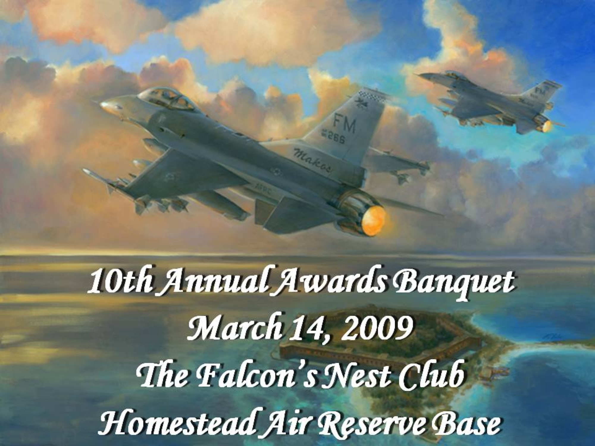 Tickets are now available for the Homestead/Florida City Military Affairs Committee’s Annual Awards Banquet at the Falcon’s Nest Club on March 14 at 7 p.m. The ceremonious event recognizes the outstanding military members of the year for all military units on Homestead Air Reserve Base. (U.S. Air Force graphic)