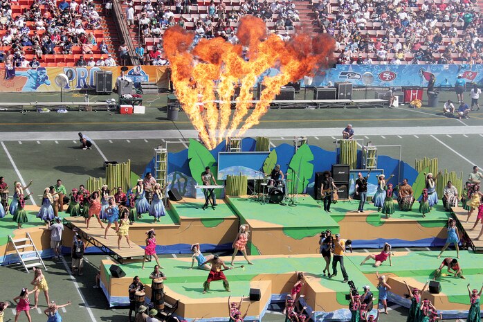 Marines and sailors volunteered to help with the 2009 Pro Bowl pregame and halftime shows as well as other event during Pro Bowl Week in Honolulu.