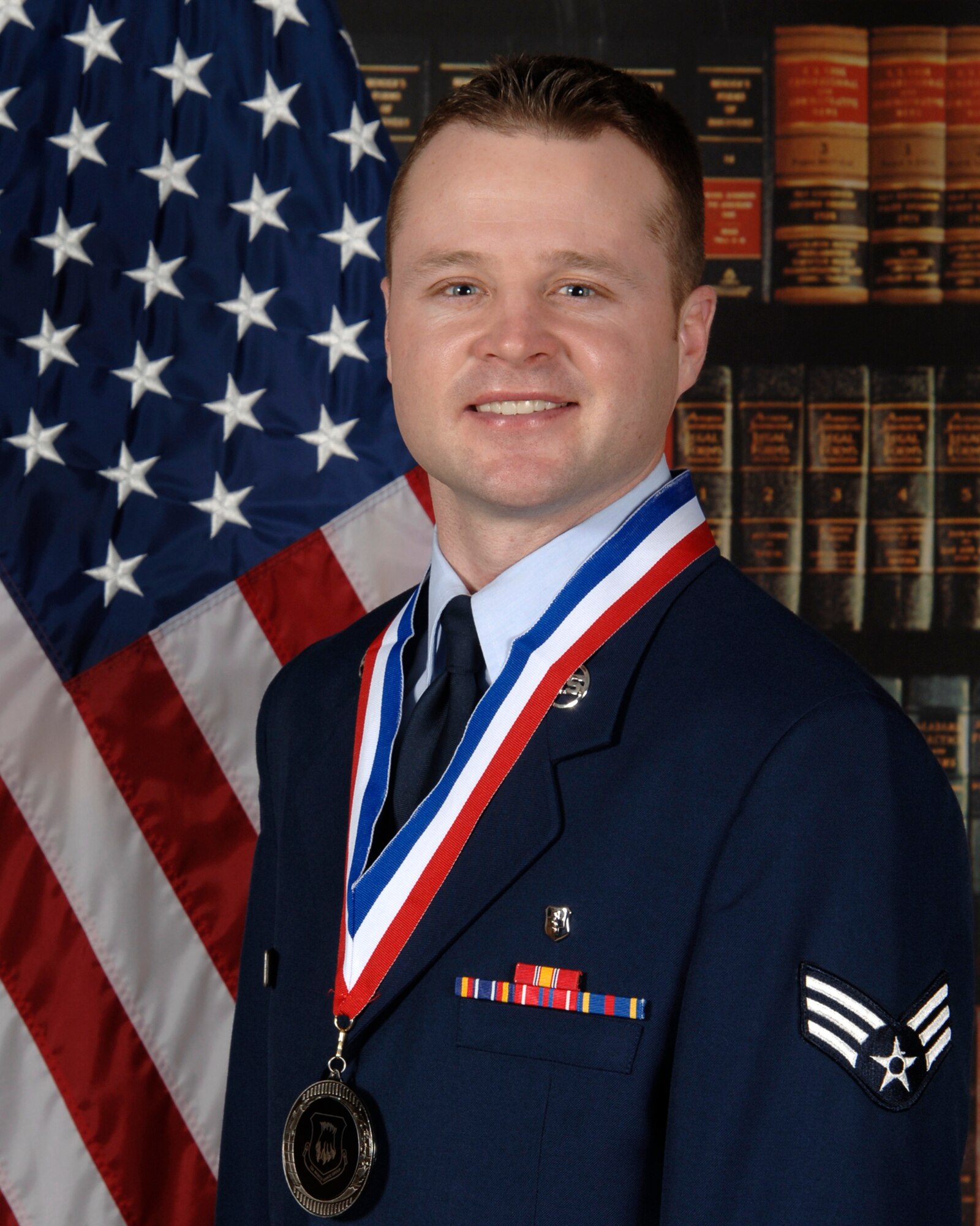 MCCONNELL AIR FORCE BASE, Kan. -- Senior Airman Daniel Mills, 22nd Medical Support Squadron, is McConnell’s Airman of the Year. Airman Mills was presented the award during the Annual Award Ceremony in the Robert J. Dole Community Center Ballroom, Feb. 6. (Photo by Senior Airman Laura Suttles)