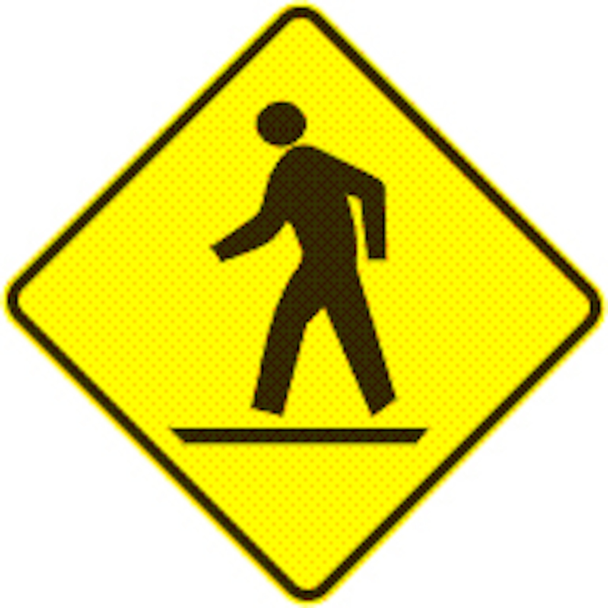 Most state laws (including Maryland and Virginia) require pedestrians not using a crosswalk to yield the right of way to vehicles. The warning is also very clearly stated in Air Force Joint Manual 24-306, Chapter 7 (Manual for the Wheeled Vehicle Driver), “When you cross a street, cross at an intersection or crosswalk if one is available.” 