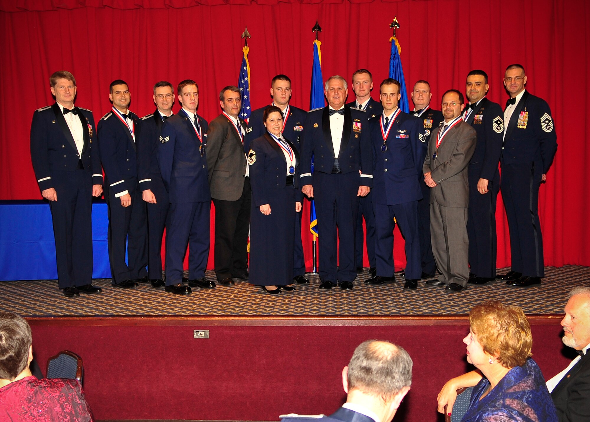 FAIRCHILD AIR FORCE BASE, Wash. – Fairchild Air Force Base 2008 Annual Award Winners. (U.S. Air Force photo / Senior Airman Joshua Chapman)