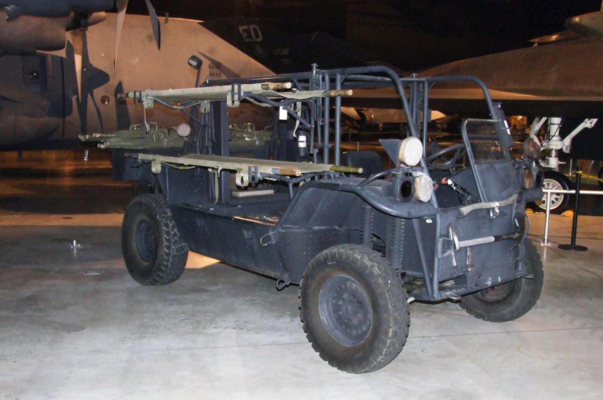 The Rescue All Terrain Transport (RATT) is a high-mobility vehicle used by Air Force special operations to transport and treat casualties in the field, for airfield seizures and as a field utility vehicle. (U.S. Air Force photo)