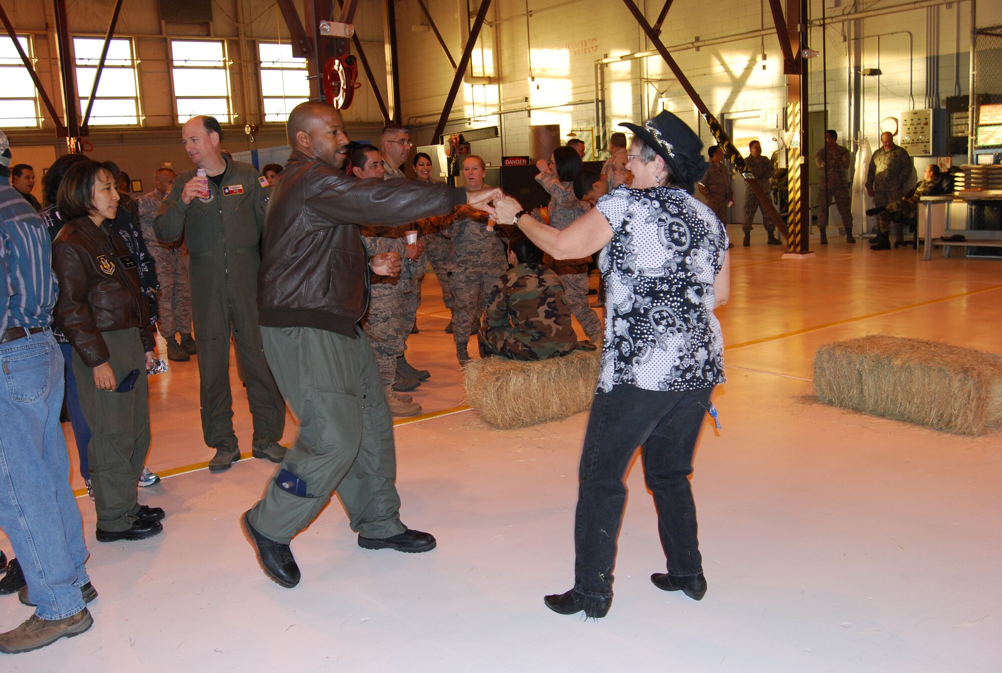 While the city of San Antonio enjoys the events surrounding the San Antonio Rodeo and Stock Show, many members of the 433rd Airlift Wing miss the events to keep the Air Force Reserve mission at Lackland Air Force Base going. So, each year the Alamo Wing celebrates with a Cowboy Breakfast of their own. The event serves to remind Alamo Wing members that the unit is a vital part of the community and provides a little time out of a normally busy schedule to have a little fun while observing a San Antonio tradition. (U.S. Air Force Photo/Master Sergeant Collen McGee)