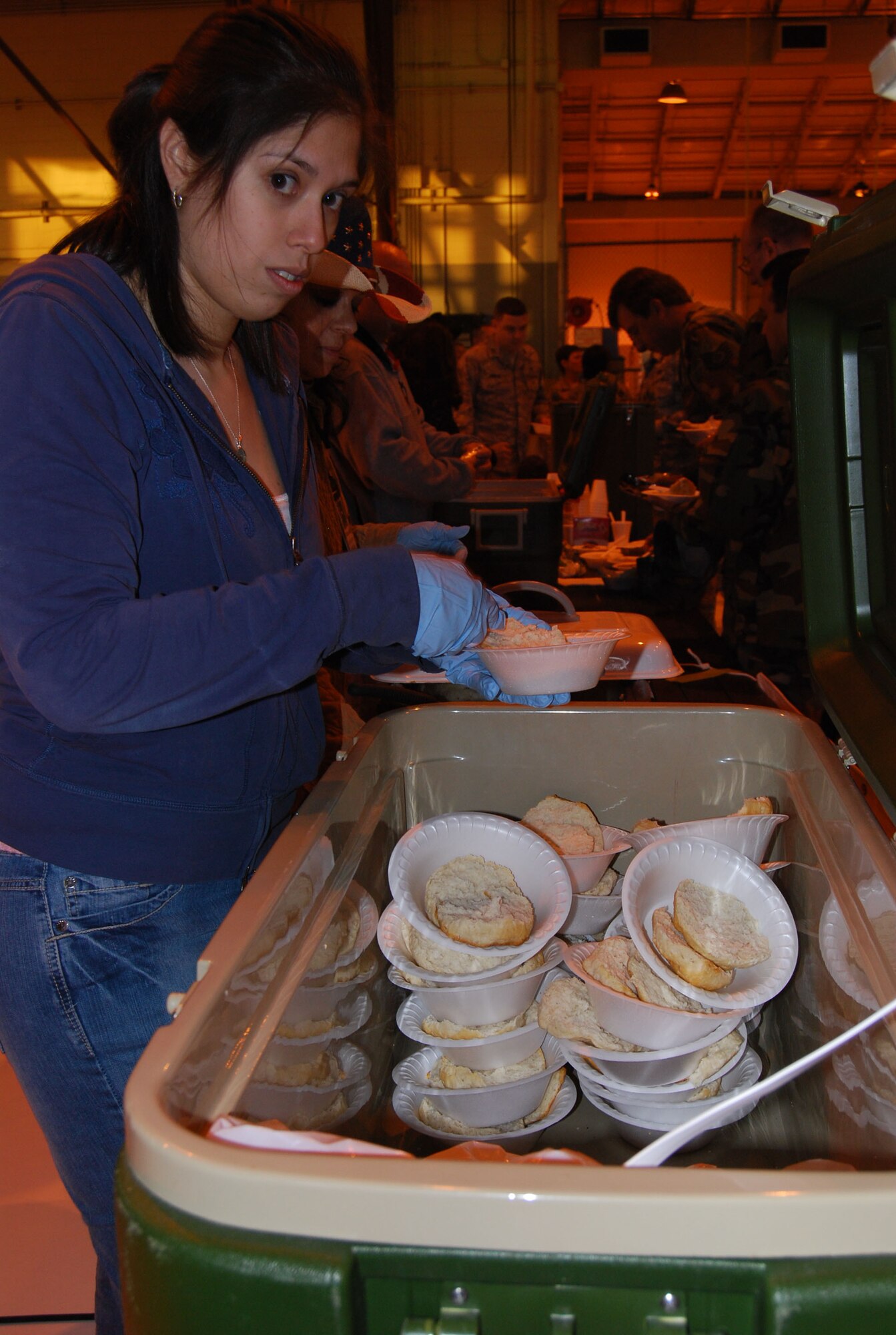 While the city of San Antonio enjoys the events surrounding the San Antonio Rodeo and Stock Show, many members of the 433rd Airlift Wing miss the events to keep the Air Force Reserve mission at Lackland Air Force Base going. So, each year the Alamo Wing celebrates with a Cowboy Breakfast of their own. The event serves to remind Alamo Wing members that the unit is a vital part of the community and provides a little time out of a normally busy schedule to have a little fun while observing a San Antonio tradition. (U.S. Air Force Photo/Master Sergeant Collen McGee)
