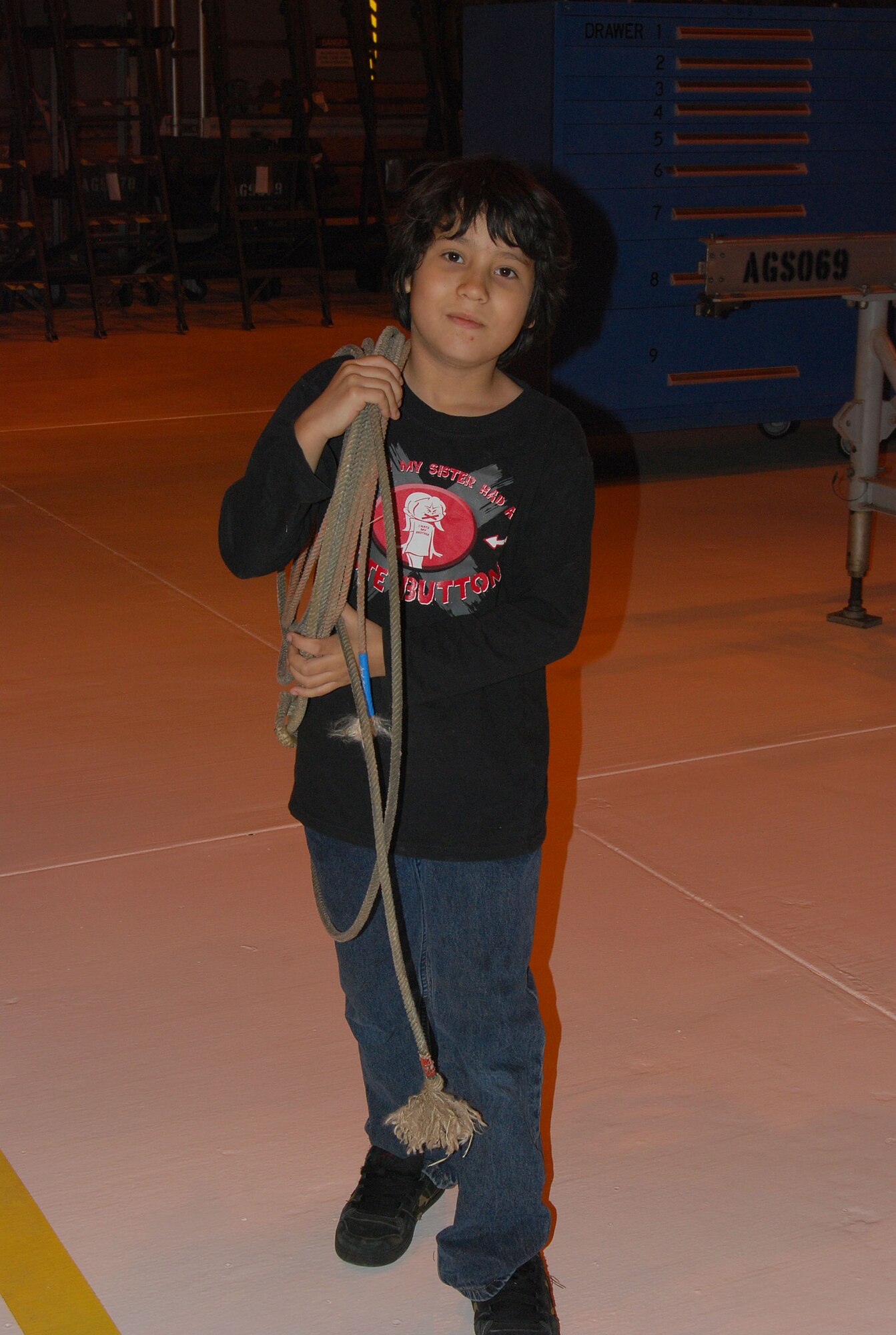 While the city of San Antonio enjoys the events surrounding the San Antonio Rodeo and Stock Show, many members of the 433rd Airlift Wing miss the events to keep the Air Force Reserve mission at Lackland Air Force Base going. So, each year the Alamo Wing celebrates with a Cowboy Breakfast of their own. The event serves to remind Alamo Wing members that the unit is a vital part of the community and provides a little time out of a normally busy schedule to have a little fun while observing a San Antonio tradition. (U.S. Air Force Photo/Master Sergeant Collen McGee)