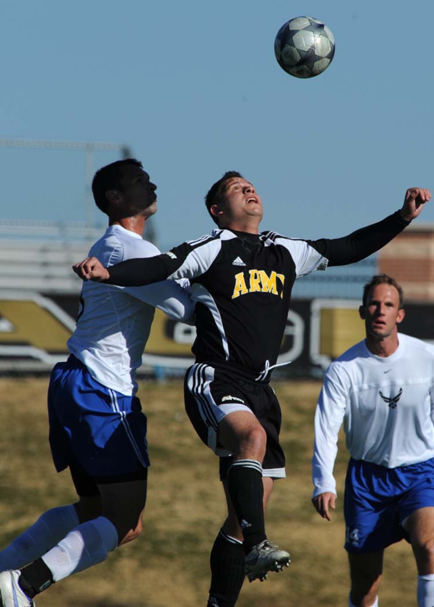 DYESS AIR FORCE BASE, Texas?The Armed Forces Men?s Soccer tournament was held Feb. 1- Feb. 8 at Shotwell Stadium. The tournament brought the Marine Corps, Navy, Army and Air Force together on the field of battle to determine who achieved the best soccer team. (U.S. photo by Airman 1st Class Stephen Reyes)