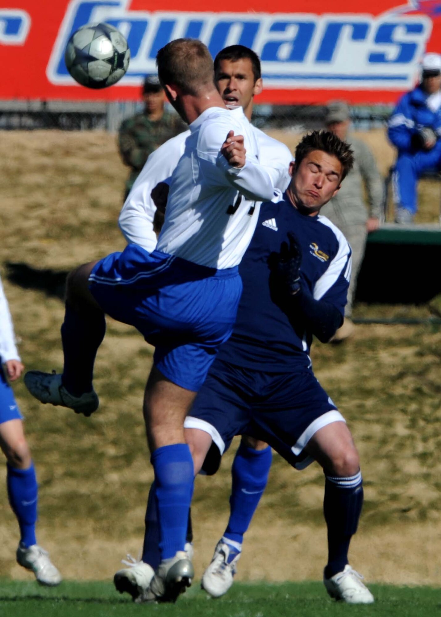 DYESS AIR FORCE BASE, Texas?The Armed Forces Men?s Soccer tournament was held Feb. 1- Feb. 8 at Shotwell Stadium. The tournament brought the Marine Corps, Navy, Army and Air Force together in a tournament to determine the top uniformed service. The United States Army is this year's champion. (U.S. photo by Airman 1st Class Stephen Reyes)