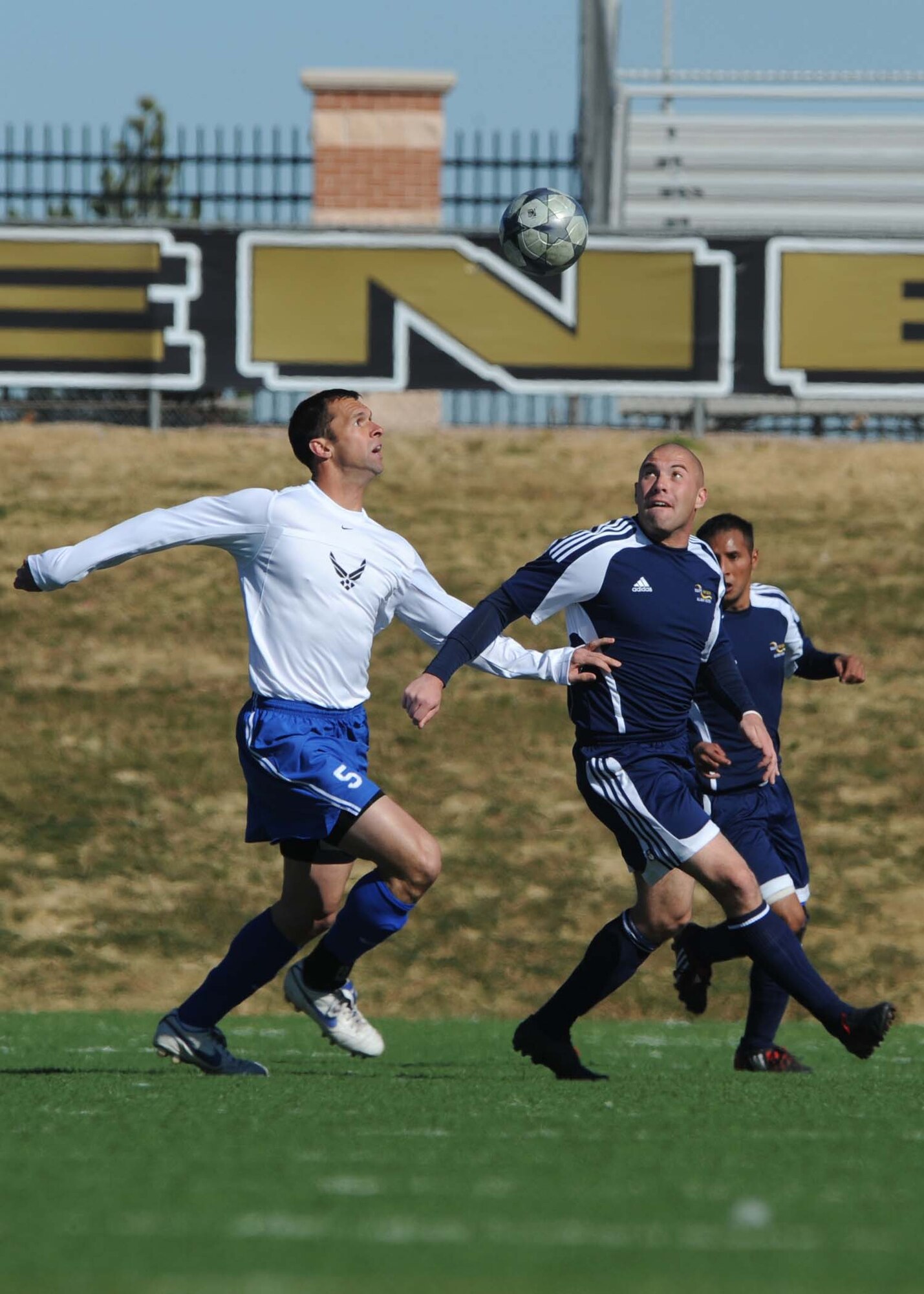 DYESS AIR FORCE BASE, Texas?The Armed Forces Men?s Soccer tournament was held Feb. 1- Feb. 8 at Shotwell Stadium. Afer the Armed Forces championship was completed 18 players were selected to represent the United States in an international armed forces tournament to be held in Abilene. (U.S. photo by Airman 1st Class Stephen Reyes)