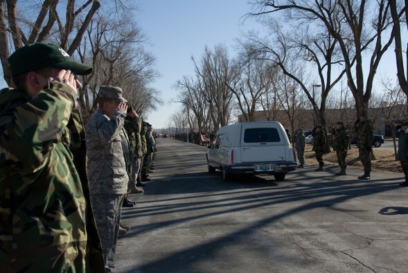 139th Airlift Wing provides Angel Flight honors, on February 5, 2009, to an Army helicopter pilot who was killed in the middle East. (U.S. Air Force photo by Staff Sgt. Gina Mezzacasa) (RELEASED)