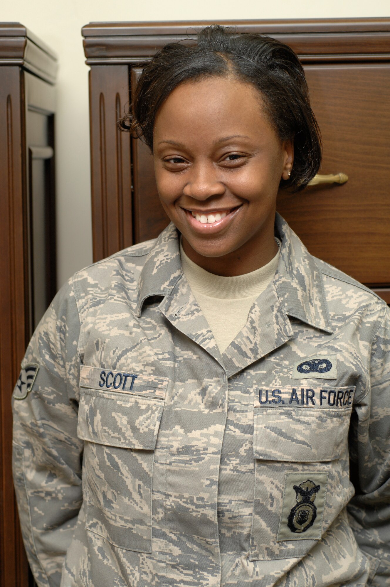 Senior Airman Queenella Scott, Pass and registration clerk, 39th Security Forces Squadron:

“My husband and I stayed home and made lasagna before sitting down and watching movies together.”  (U.S. Air Force photo by Senior Airman Benjamin Wilson, 39th Air Base Wing public affairs) Released