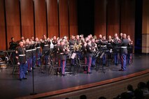 Members of Marine Band San Diego close out their performance at Prior Lake High School by playing the ‘Marine’s Hymn.’ Fifty members of the U.S. Marine Corps Band San Diego recently performed at several high schools in the Twin Cities area as part of its annual tour.