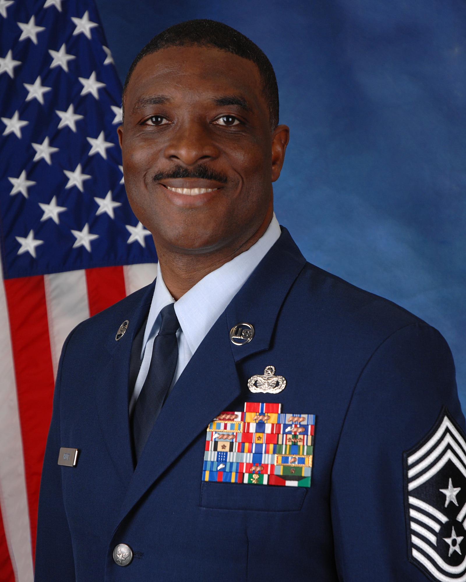 Chief Master Sgt. Fitzgerald Hentz is the command chief master sergeant for the U.S. Air Force Expeditionary Center on Fort Dix, N.J.  (U.S. Air Force Photo/Staff Sgt. Nathan Bevier)