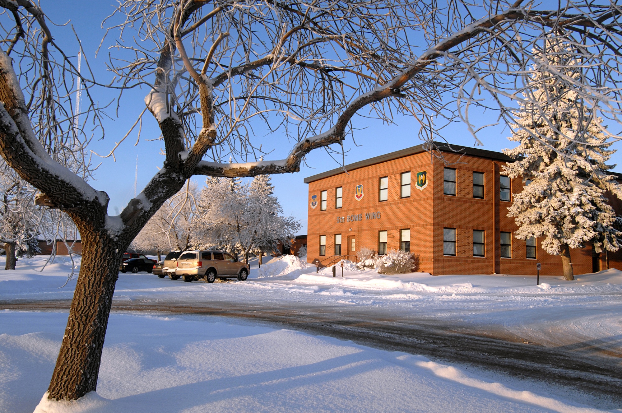 MINOT AIR FORCE BASE, N.D. -- The 5th Bomb Wing’s mission remains in full operations despite the negative temperatures and piling snow, making this winter the worst North Dakota has seen in more than a decade.  The mission of these Airmen, who are the ‘Guardians of the Upper Realm,’ is to provide airpower to anywhere around the world and to deliver a wide range of precision-guided bombs and munitions.  (U.S. Air Force photo by Senior Airman Kelly Timney)
