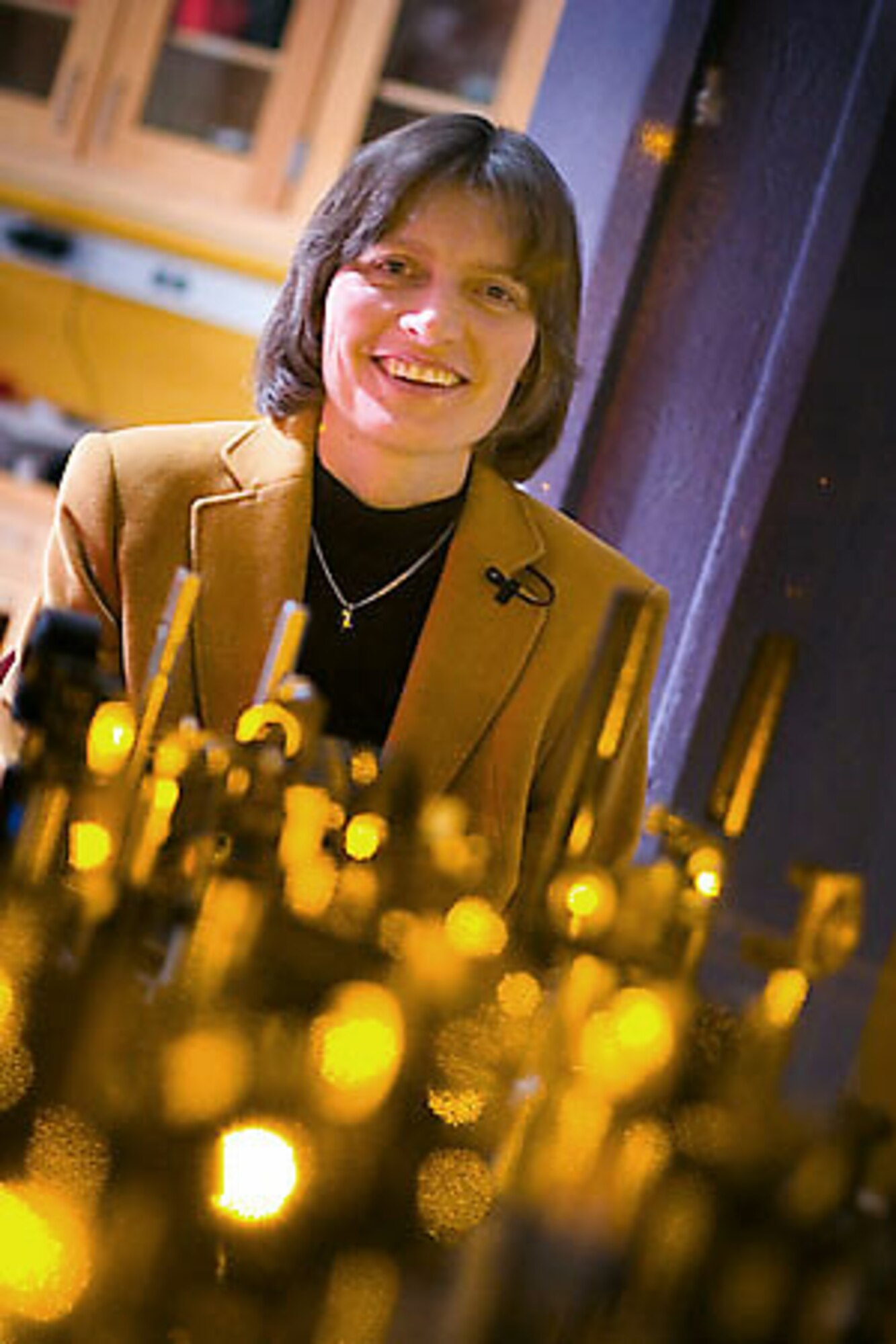 Dr. Lene Hau, Mallinckrodt professor of physics and applied physics at Harvard University, has discovered applications through her work with light and matter that will impact the Air Force by providing significant advances in computing, optical networks and quantum cryptography. (Photo courtesy of Justin Ide/Harvard News Office)