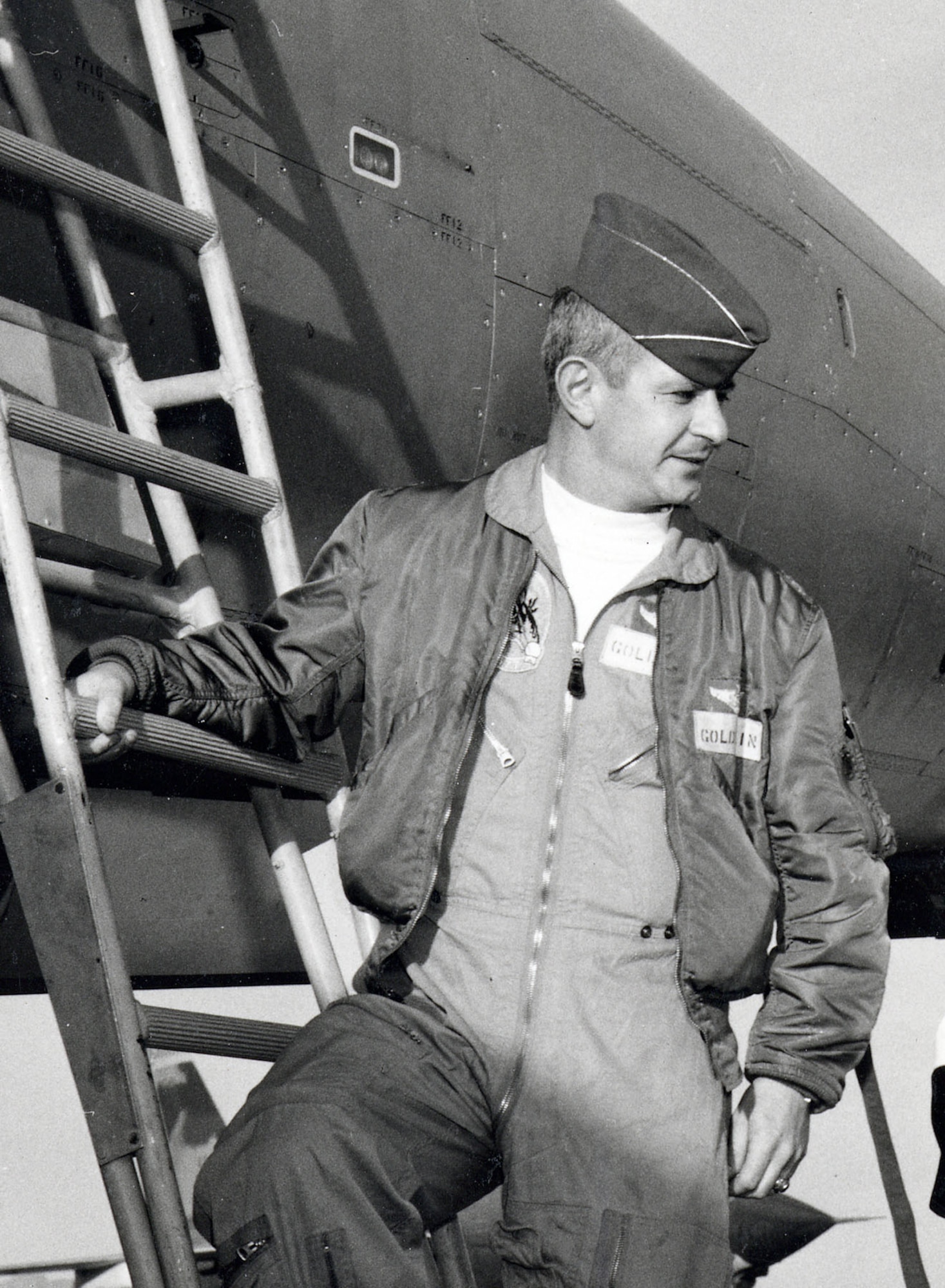 In January 1968, before completing his F-105 Wild Weasel training, Maj. Stan Goldstein was hurriedly deployed to Osan AB, South Korea, in response to the Pueblo incident (North Korea captured a U.S. ship and its crew). The incident was resolved peacefully, so he had a patch made. He later completed a 100-mission tour in Southeast Asia in the 44th TFS, 388th TFW. (U.S. Air Force photo)