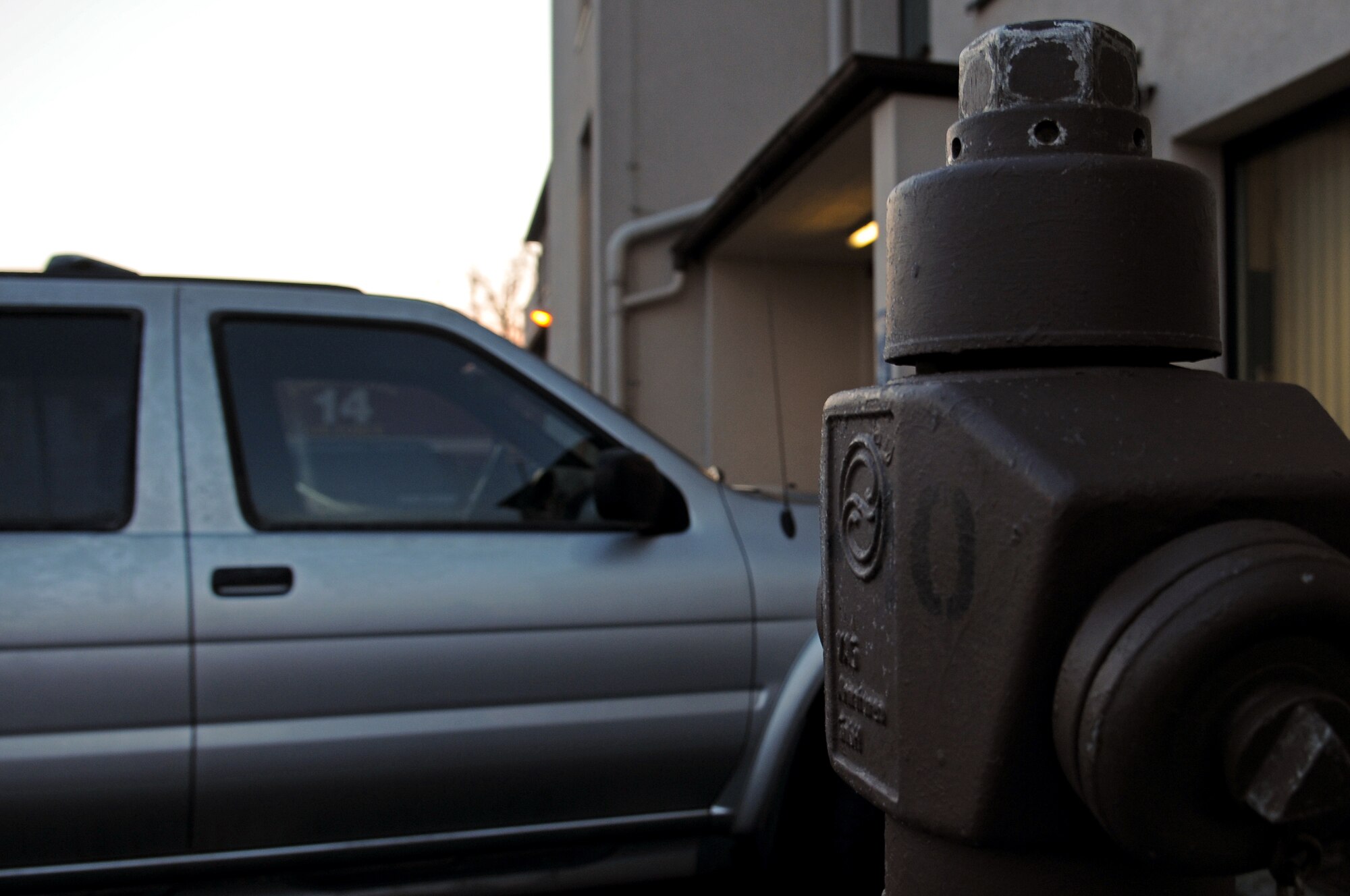 A member leaves his car parked in front of a fire hydrant. Parking next to a fire hydrant is prohibited on Ramstein Air Base and around the Kaiserslautern Military Community. Drivers parked next to a fire hydrant, including the brown hydrants, will be ticketed. Members from the 435th Security Forces Squadron will issue a seven-day suspension for the first offense, a 14-day suspension for the second offense and a 30-day suspension for the third offense. (U.S. Air Force photo by Airman 1st Class Grovert Fuentes-Contreras)