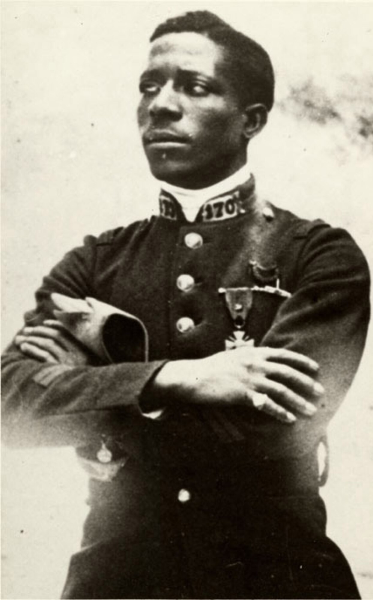 Photographed above is Eugene Bullard, the world's first black pilot and fighter pilot. (Photo provided from the 49th Fighter Wing History office)