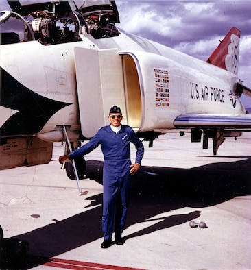 Ironically, Len Moon, a Thunderbuzzard, became one of the Thunderbirds in 1973. (U.S. Air Force photo)