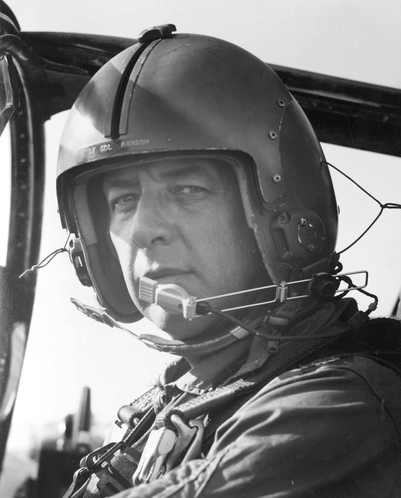Lt. Col. Jerald Ransom, first 100 North Vietnam A-1 missions. (U.S. Air Force photo) 