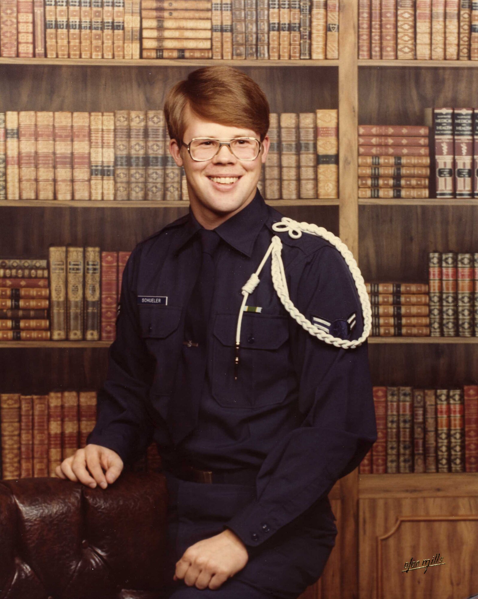 At his first duty station, Charleston Air Force Base in South Carolina, then-Airman 1st Class Kirby Schueler poses for a photo to send to family and friends circa 1977. (Courtesy photo)