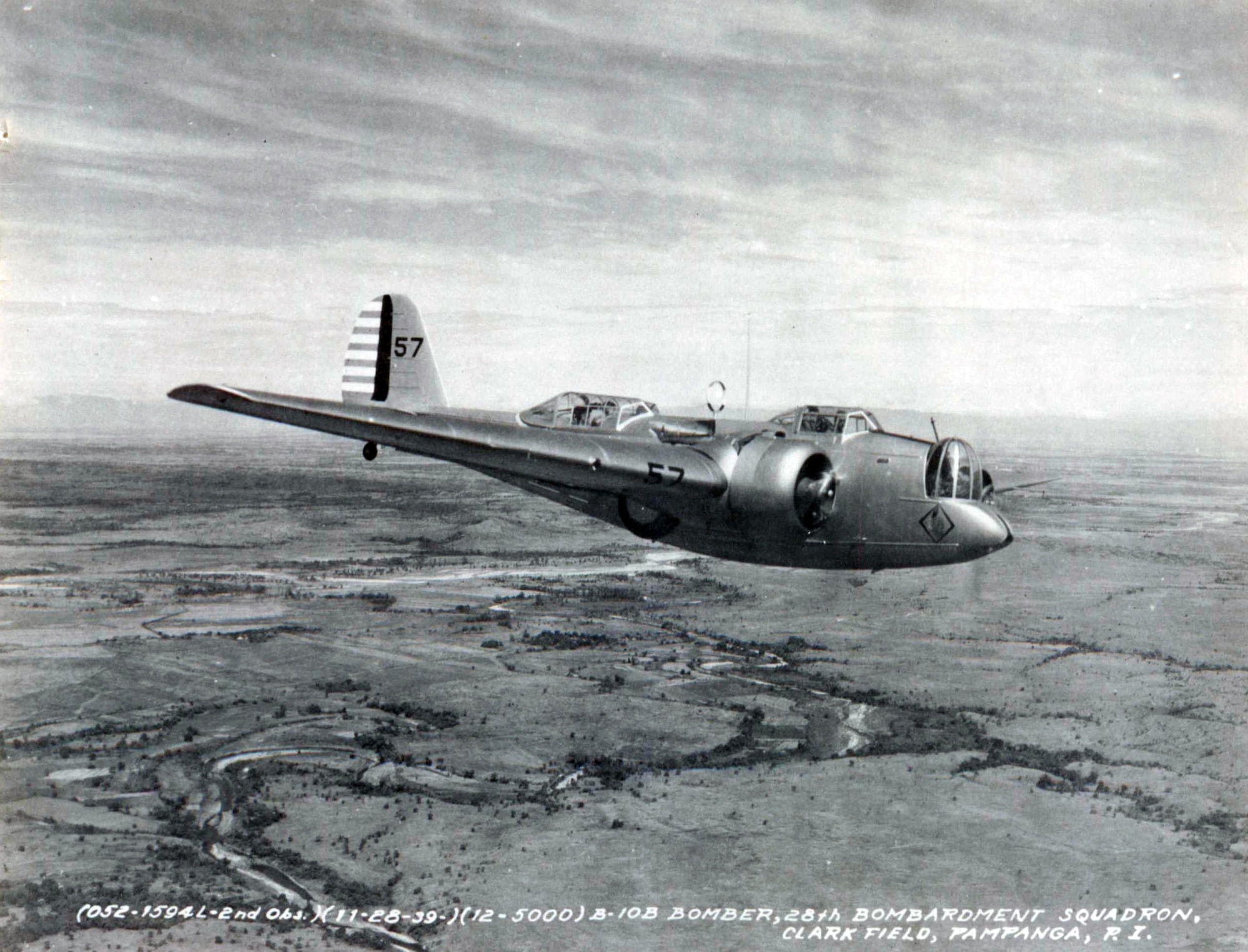 The Martin B-10 was the fastest and most heavily armed bomber at the time (1934).  It had a gross weight of 14,731 pounds, a four-man crew, and was powered with two Wright 740 hp engines capable of a top speed of 212 mph.