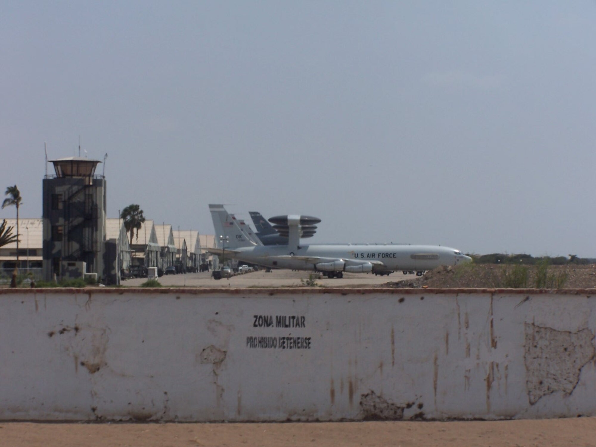 Four E-3 Sentries were deployed to a Peruvian military base in Chiclayo, Peru in order to provide support to the President of the United States while he attended the Asia Pacific Economic Conference in November 2008. Photo Courtesy of Capt. Renee Powell.