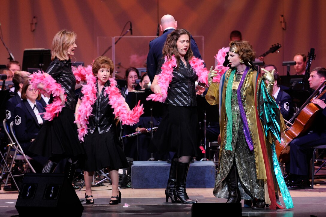 Members of the United States Air Force Band’s Singing Sergeants perform during the band’s Guest Artist Series concert at Daughters of the American Revolution Constitution Hall Feb. 22. Charley Pride, legendary Country Music Hall of Fame star, was the guest artist with a special performance also given by this year’s Col. George S. Howard young artist competition winner Katherine Kohler along with guest emcee Bernie Lucas, host of America’s Music on 98.7 WMZQ. (U.S. Air Force photo by Staff Sgt. Dan DeCook)