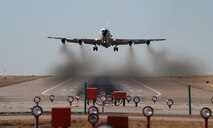 OFFUTT AIR FORCE BASE, Neb.--  An WC-135W Constant Phoenix aircraft performs touch n go landing exercises throughout the Afternoon on the runway,  Feb12.  The Constant Phoenix perfroms worlwide air sampling and is also used for limited nuclear test ban treaty verification.

U.S. Air Force Photo by Josh Plueger
