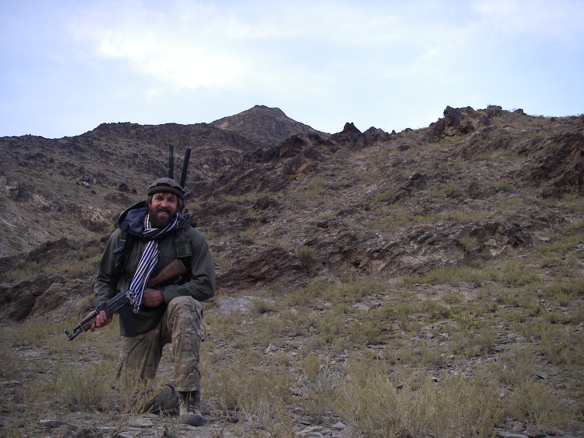 Sergeant Spurlin wore traditional Afghan garb as a special forces operative.  (Courtesy photo)
