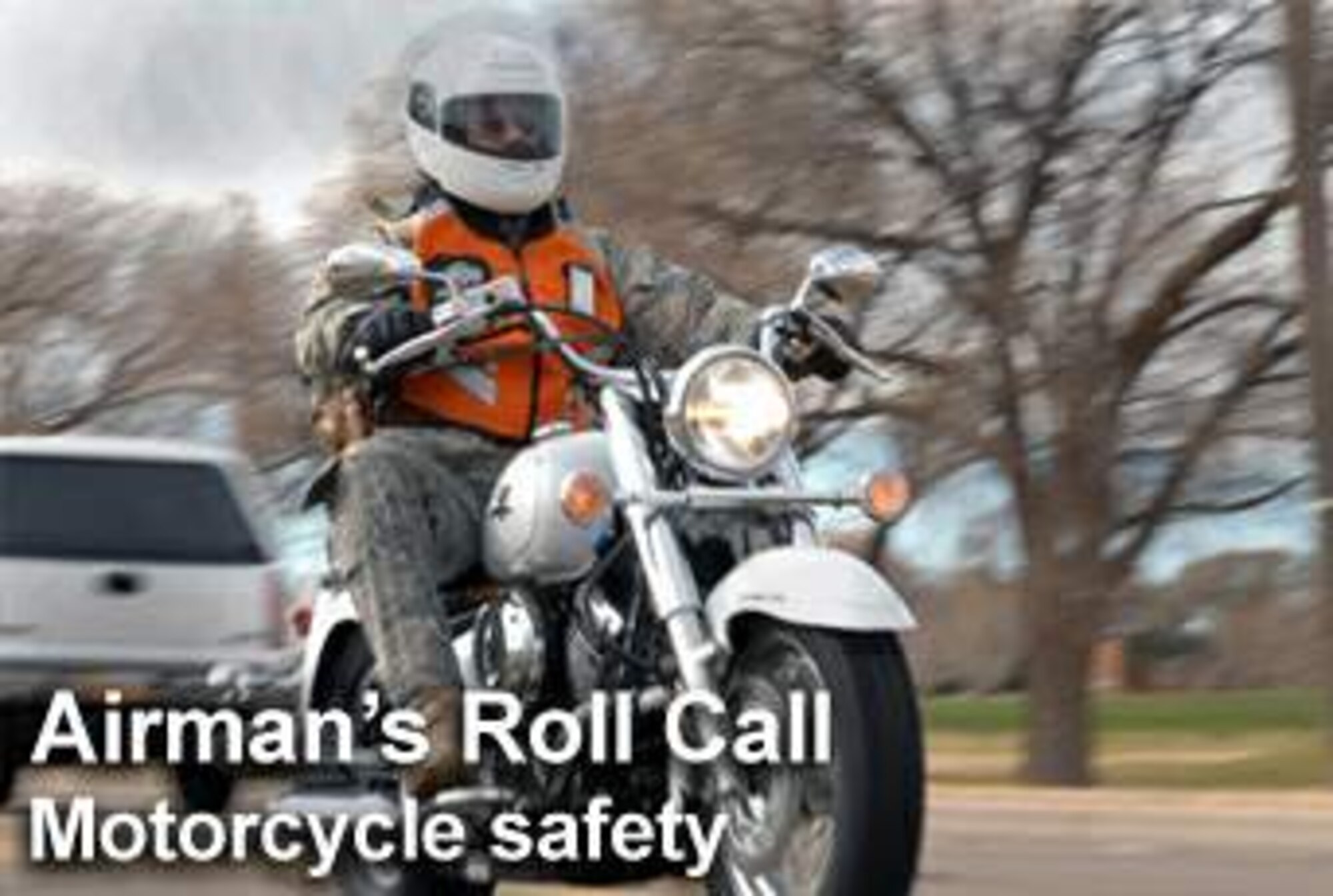 This week's Airman's Roll Call focuses on the spring spike focus. Research conducted by the Air Force Safety Center has shown motorcycle mishaps double in the springtime. (U.S. Air Force photo illustration) 