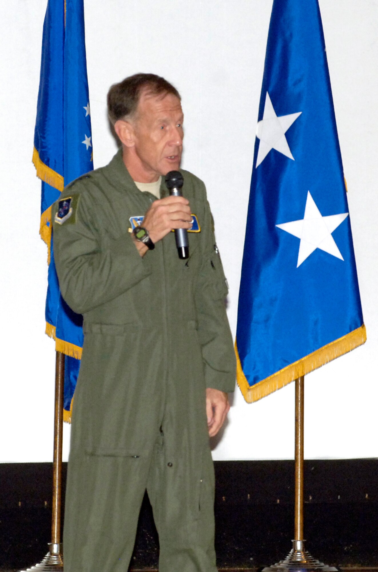 Lt. Gen. Norman Seip speaks during a recent visit to Tinker Air Force Base and the 3rd Herd.  