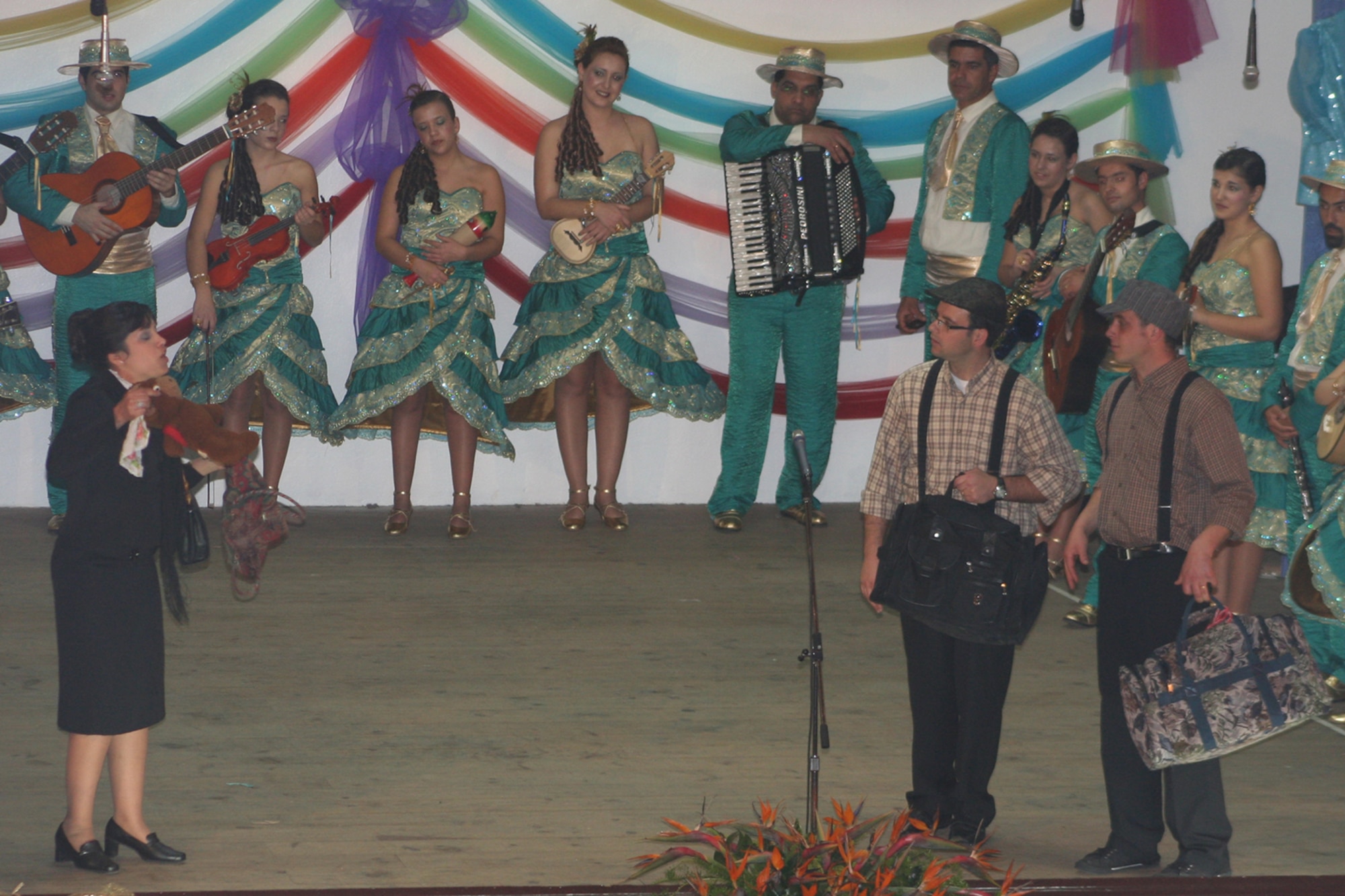 Azorean dancers perform during the last day of the “Carnaval” celebration Feb. 24 in the town of Fontinhas, Terceira, Azores, Portugal. (U.S. Air Force photo by 1st Lt. George Tobias)