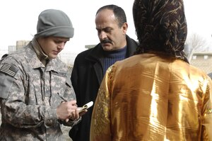 IRAQ - Staff Sgt. Heidi Davis, is currently deployed from Langley. She said the highlight of her tour has been sightseeing throughout Iraq . (Courtesy photo) 

