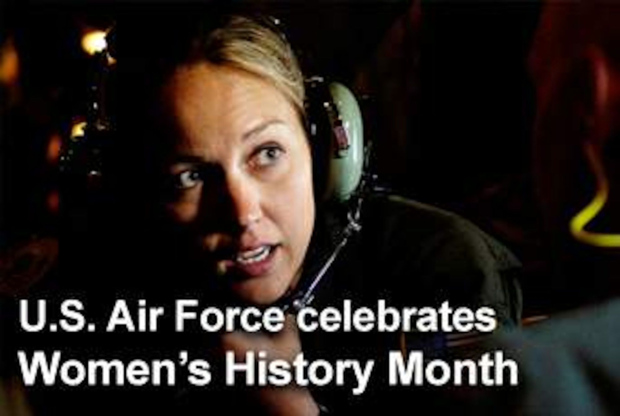 Women in the Air Force are featured this month on Air Force Link with photos, media presentations and downloadable posters. (U.S. Air Force illustration)