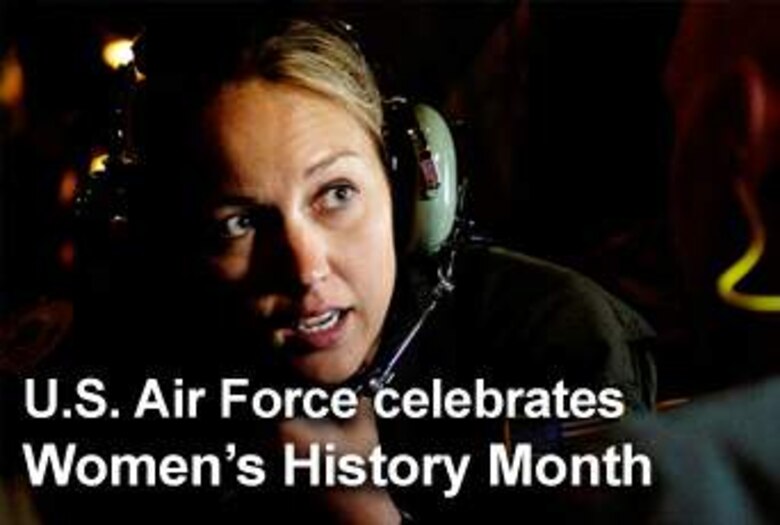 Women in the Air Force are featured this month on Air Force Link with photos, media presentations and downloadable posters. (U.S. Air Force illustration)