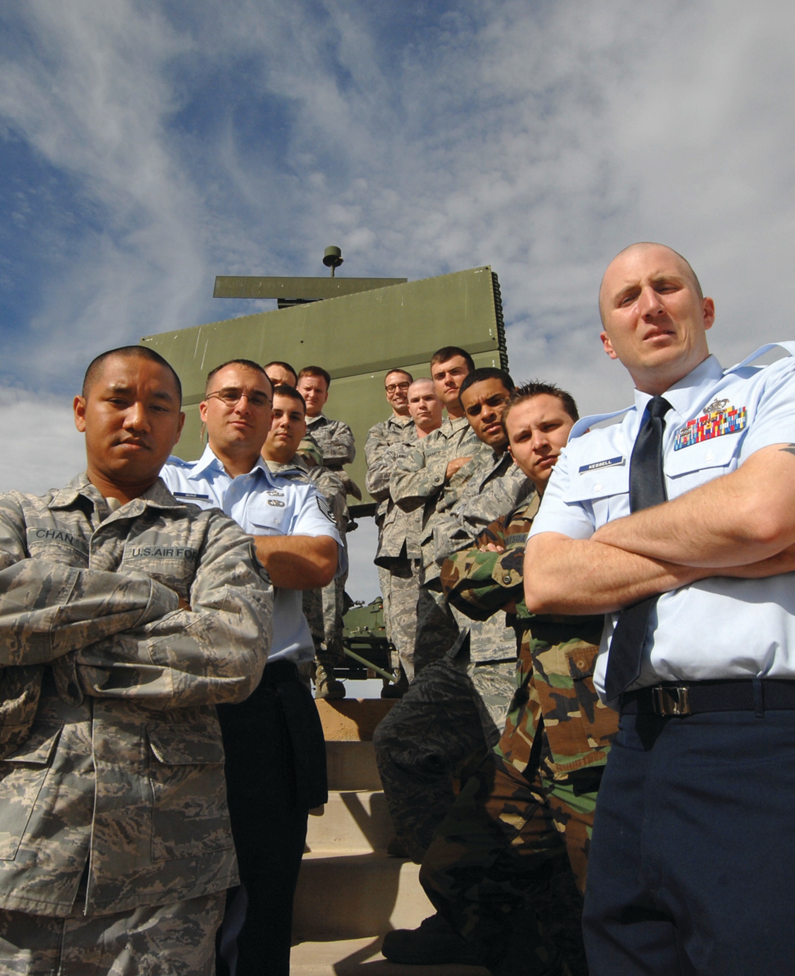Members of the 607th Air Control Squadron supported President Barack Obama’s visit to Mesa Feb. 18. (U.S. Air Force photo/Tech. Sgt. Jeffrey Wolfe)