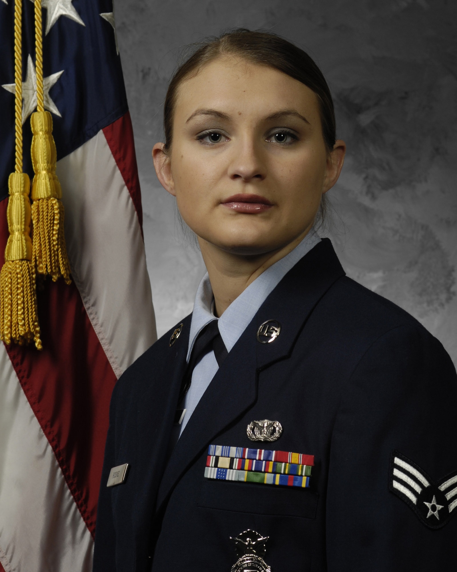 Senior Airman Whitney S. Rooks is an installation patrolman with the 11th Security Forces Squadron. She deployed in support of Operation Iraqi Freedom, where she safeguarded more than $3 billion in assets. She provided command and control for 11 patrols and secured more than 240 aircraft on Department of Defense’s busiest runway. She maintained security in the face of more than 125 rocket and mortar attacks, protecting coalition forces with zero casualties. Airman Rooks is pursuing her associate’s degree and completed six credit hours while deployed. She also volunteered 20 hours at the medical care unit supporting Iraqi children during her deployment. (U.S. Air Force photo by Senior Airman Sean Adams)