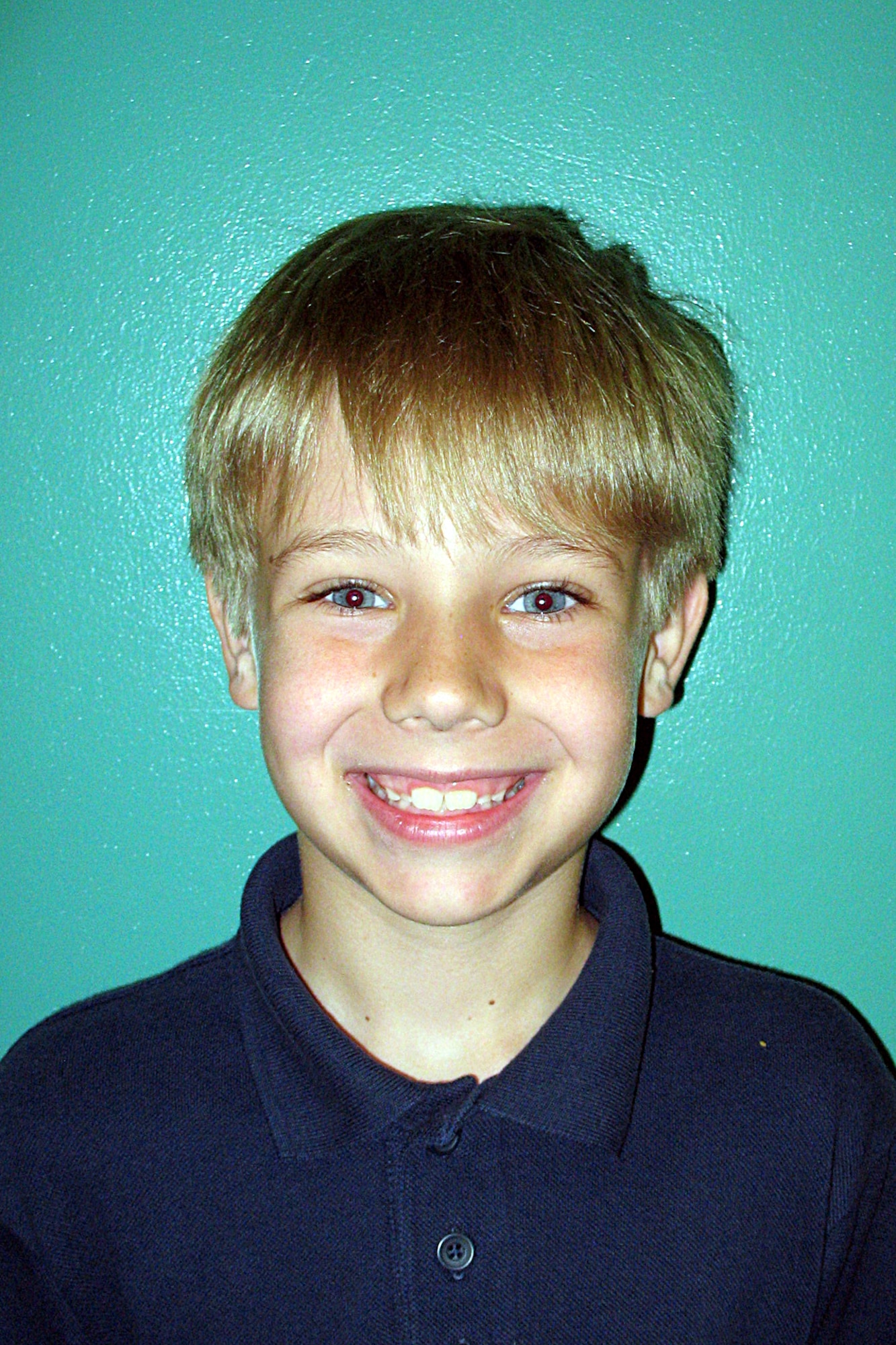 ANDERSEN AIR FORCE BASE, Guam -- Tyler Franjesevic, a second-grader at Andersen Elementary School, is this week's star student due to his classroom demeanor, compassion towards classmates and his good manners. Tyler's favorite subject is math, and he aspires to be a pilot when he grows up.  (U.S. Air Force photo by Airman 1st Class Carissa Wolff)