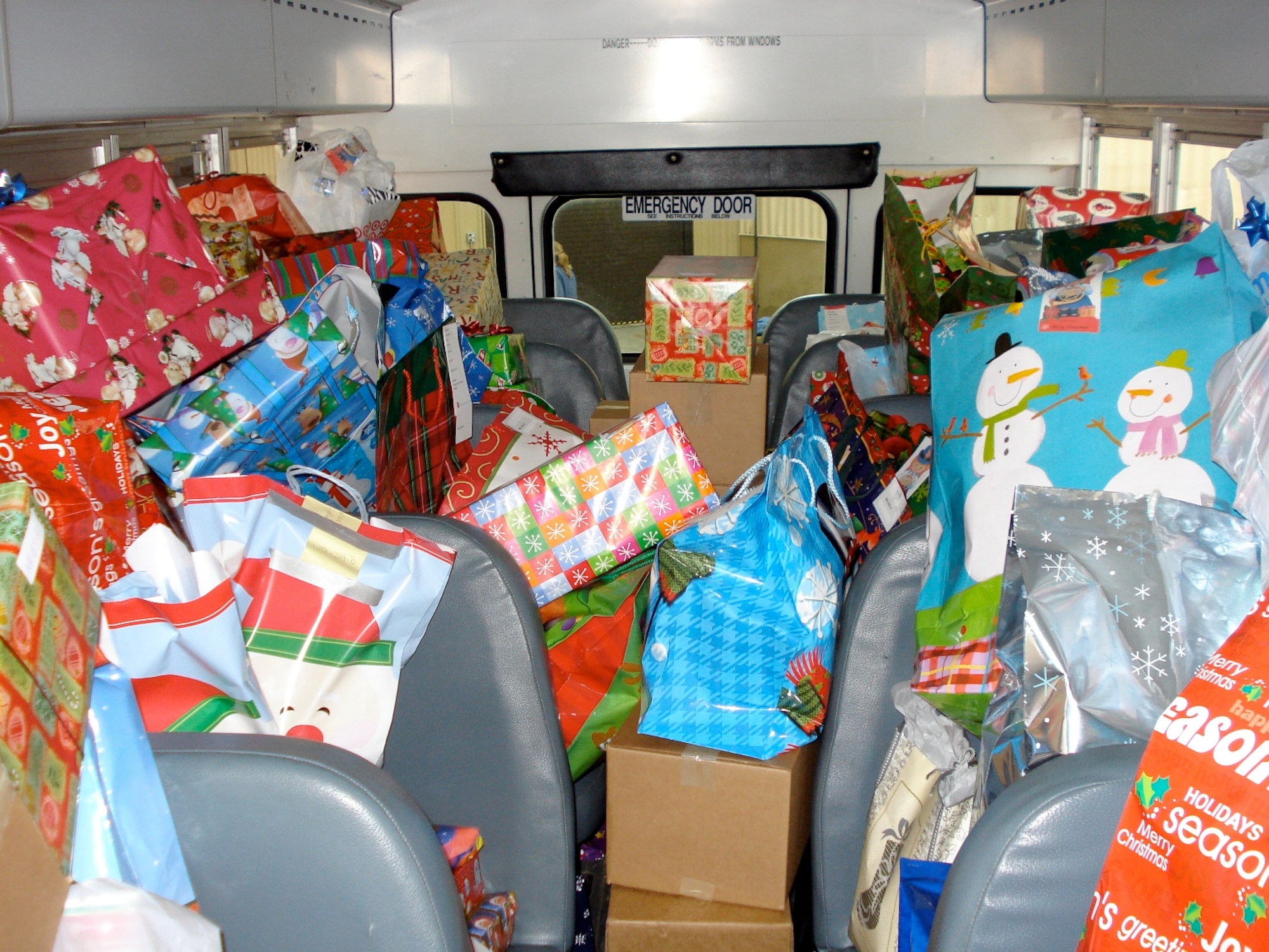 The 402nd CMXG delivered Christmas gifts for 400 local children to the Salvation Army. Courtesy photo.