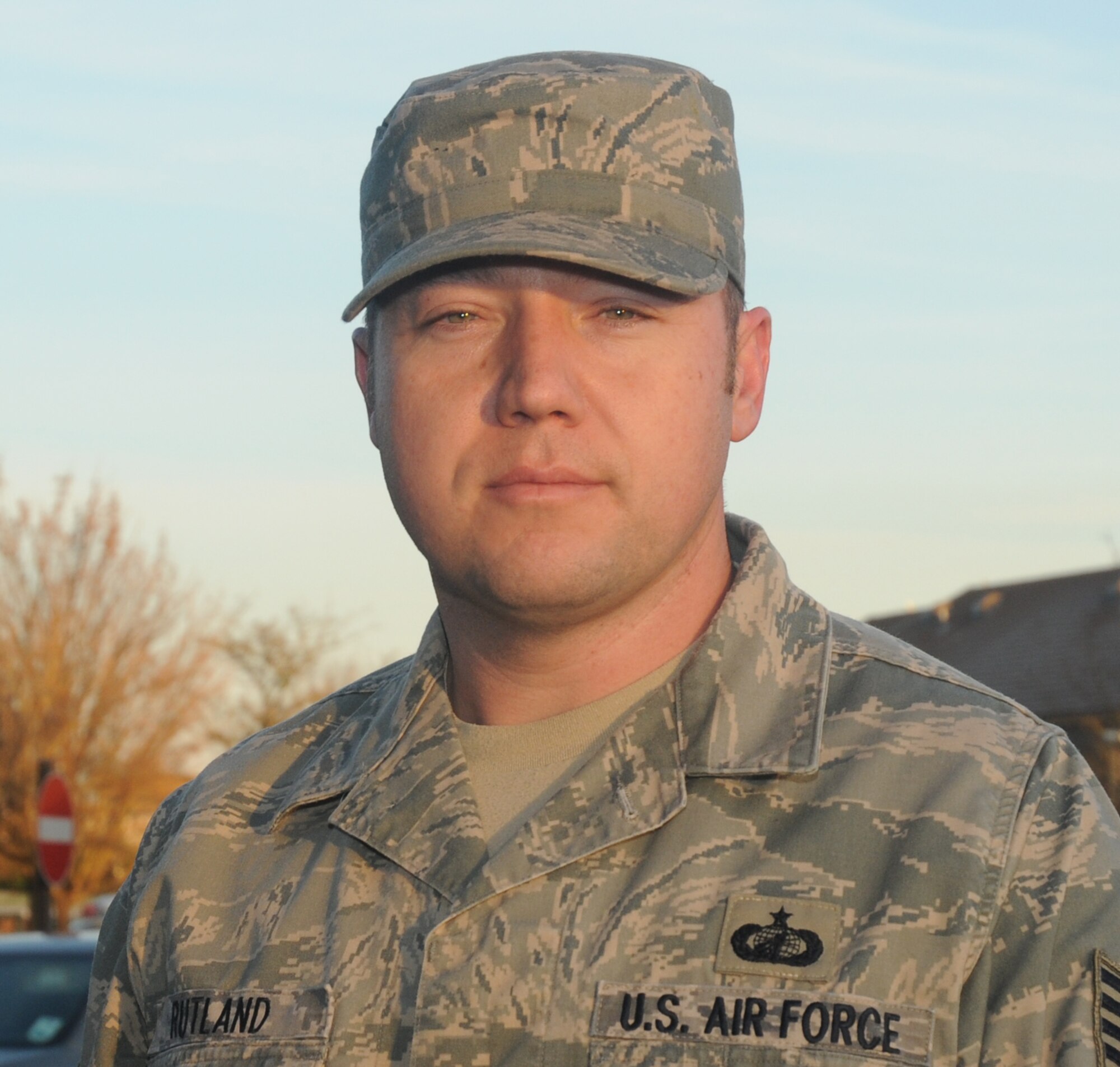 “My New Year’s resolution is to have a good deployment to Iraq because I will be spending half the year there,” said Tech. Sgt. Aaron Rutland, 48th Contracting Squadron. (U.S. Air Force photo by Senior Airman Kristopher Levasseur)