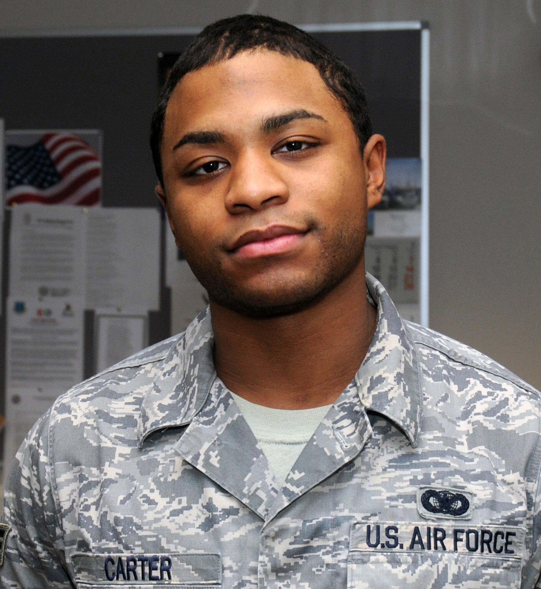 “My New Year’s resolution is to let failed relationships die,” said Senior Airman Dashun Carter, 48th Security Forces Squadron. (U.S. Air Force photo by Senior Airman Kristopher Levasseur)